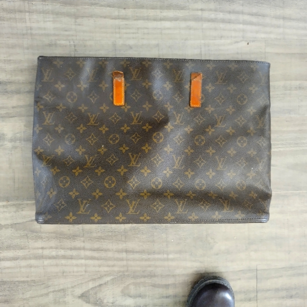 Authentic Louis Vuitton cabas mezzo tote broken strap for parts or repair